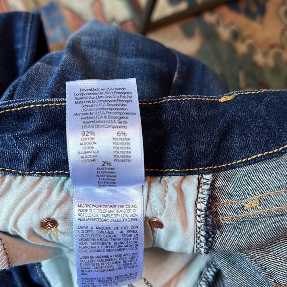 MOTHER Women Jeans Skinny Dark Blue Denim - Picture 5 of 7